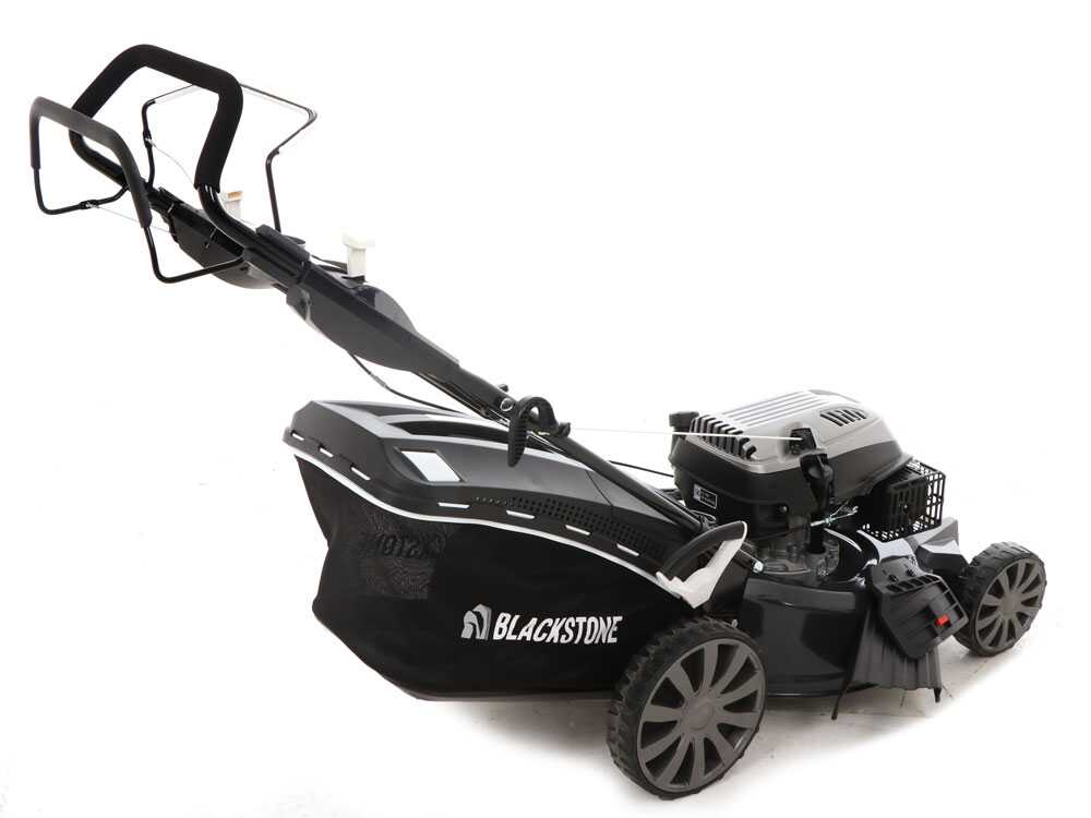 Benzinrasenmäher mit Radantrieb Blackstone SP530 Deluxe. Auffangen, Mulchen, Seitenauswurf, Heckauswurf – Bild 3