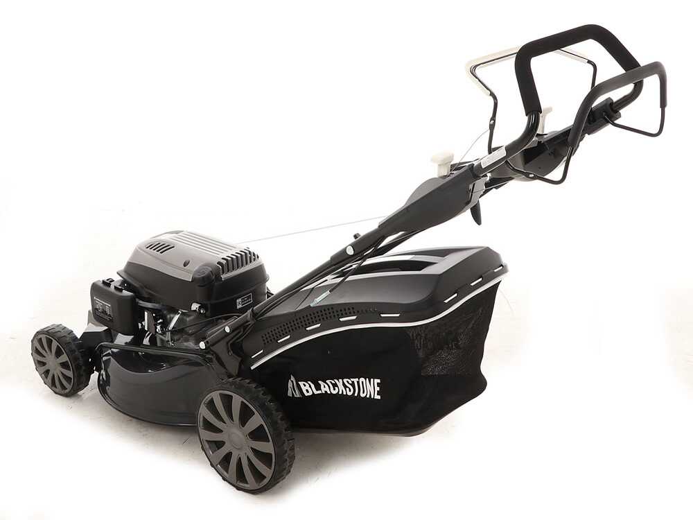 Benzinrasenmäher mit Radantrieb Blackstone SP530 Deluxe. Auffangen, Mulchen, Seitenauswurf, Heckauswurf – Bild 4