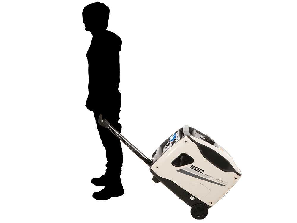 BlackStone B-iG 4000 ES - Benzin Inverter-Stromerzeuger mit Trolley 3.8 kW - Dauerleistung 3.5 kW - 230V – Bild 4