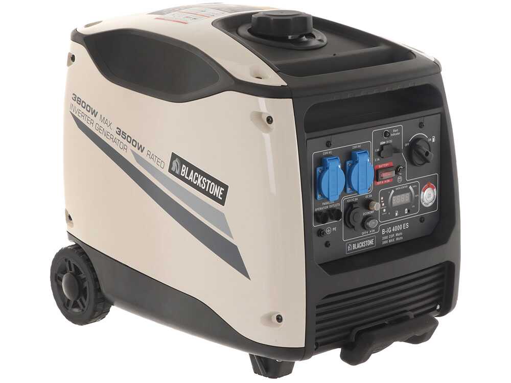 BlackStone B-iG 4000 ES - Benzin Inverter-Stromerzeuger mit Trolley 3.8 kW - Dauerleistung 3.5 kW - 230V – Bild 3