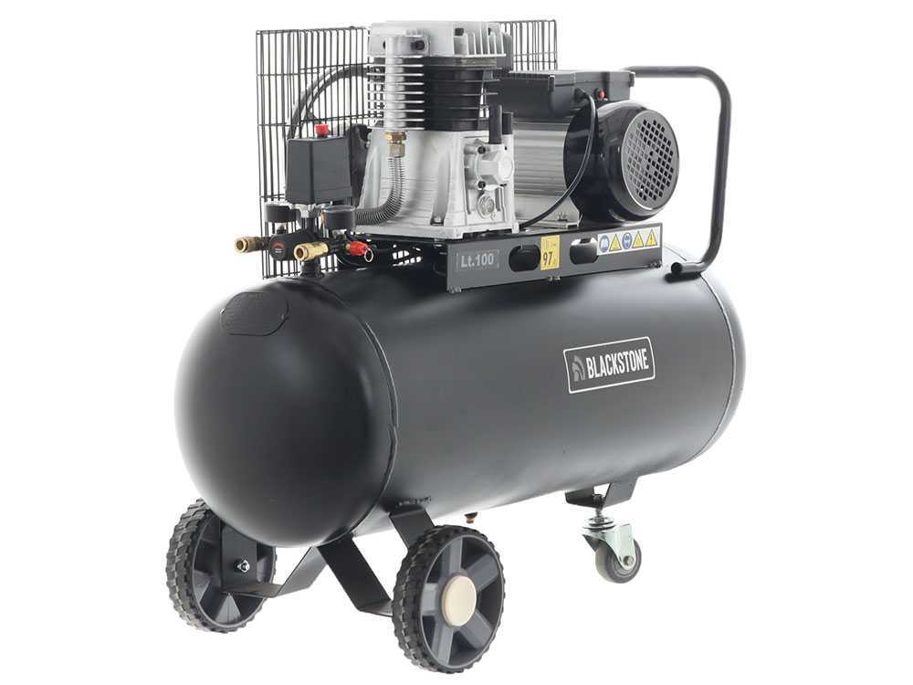 BlackStone B-LBC 100-20 elektrischer Luftkompressor mit Riemenantrieb- 2 PS Motor - 100 Liter – Bild 3
