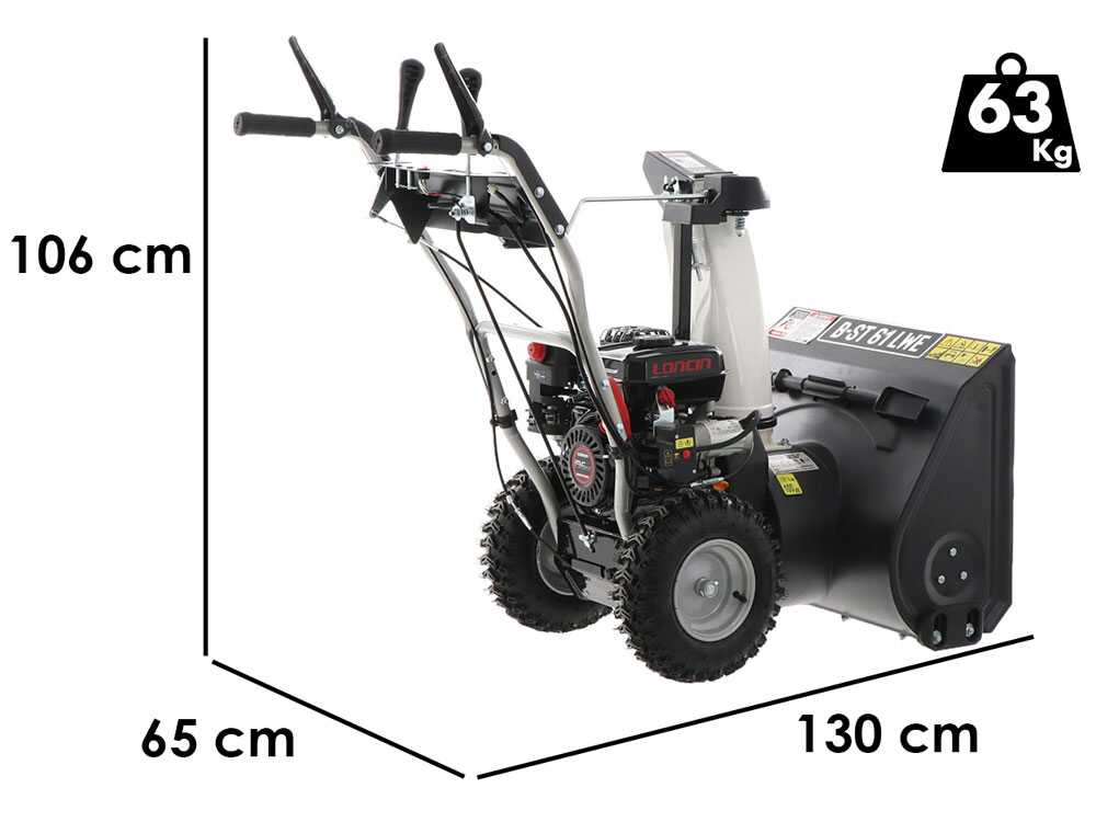 BlackStone B-ST 61 LWE - Benzin-Schneefräse - Loncin H200