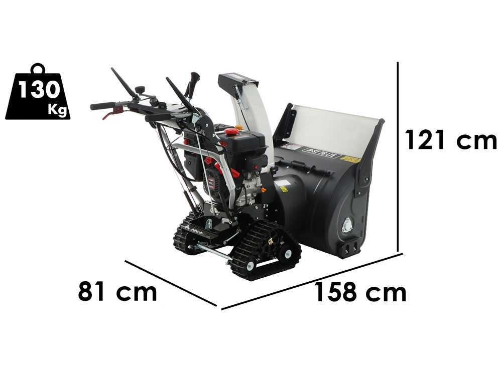 BlackStone B-ST 76 LTE - Benzin-Schneefräse - Raupenantrieb - Loncin 180F(D)S