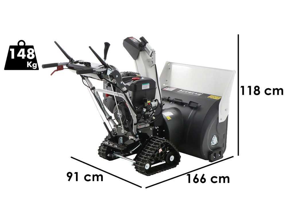 BlackStone B-ST 87 BSTE PLUS - Benzin-Schneefräse - Raupenantrieb - B&S 2100