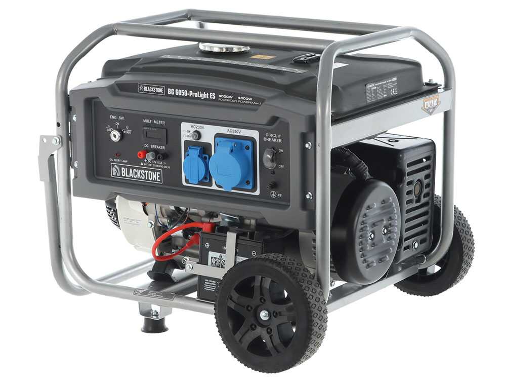 Blackstone BG 6050 - Benzin-Stromerzeuger mit Räder mit AVR-Regelung und Elektrostarter 4.3 kW - Dauerleistung 4 kW - 230V – Bild 4