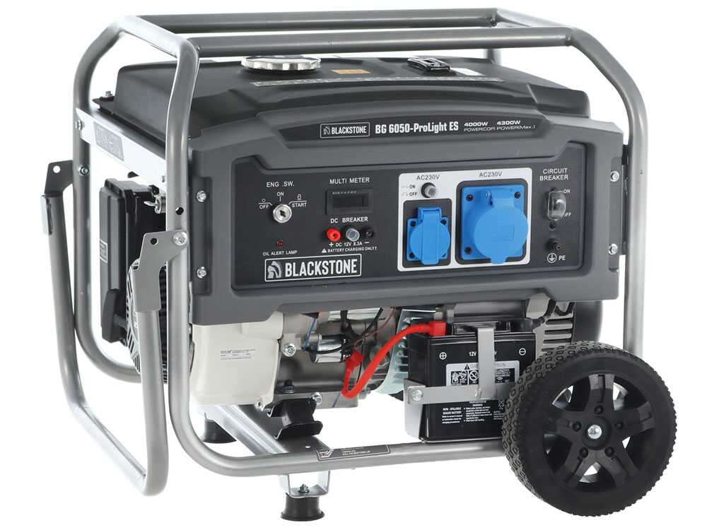 Blackstone BG 6050 - Benzin-Stromerzeuger mit Räder mit AVR-Regelung und Elektrostarter 4.3 kW - Dauerleistung 4 kW - 230V – Bild 3