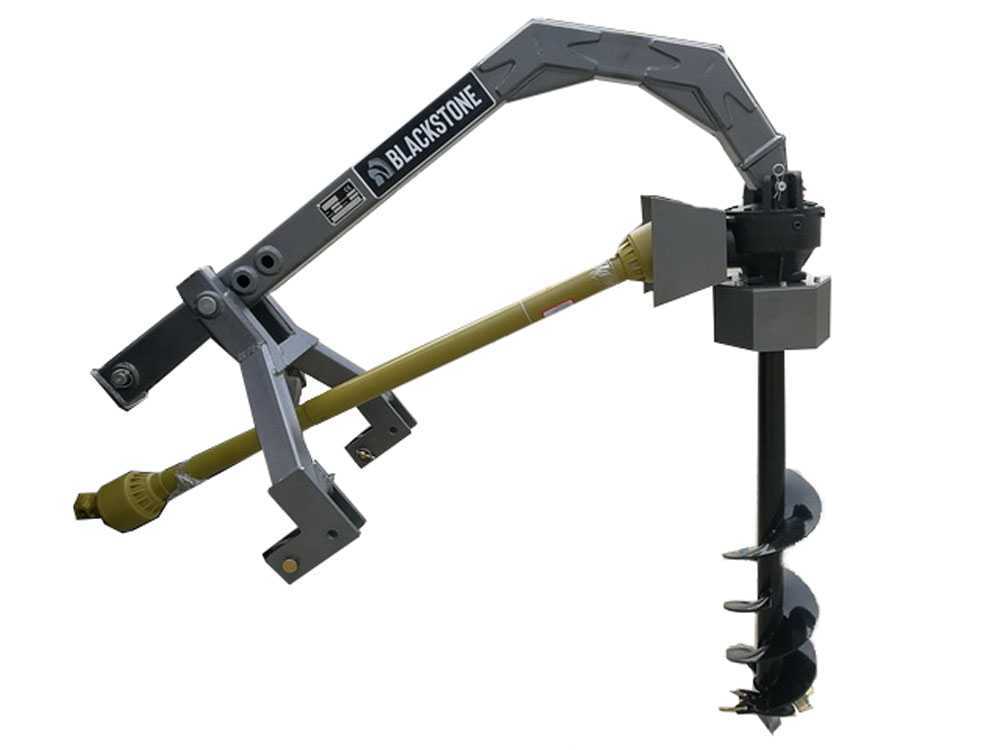 BlackStone BHD500 - Erdbohrer für Traktor - großes Getriebe aus Gusseisen - BOHRSPITZE NICHT ENTHALTEN