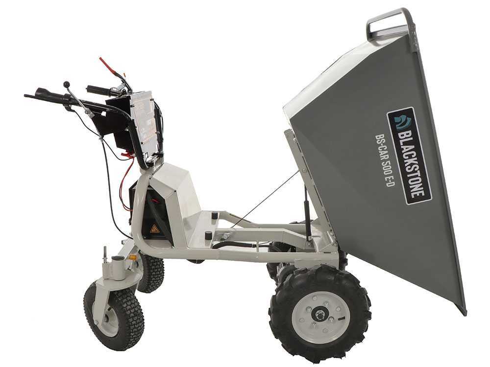 BlackStone BS-CAR 500 E-D - Akku-Schubkarre - Batterie 48V/25Ah – Bild 3