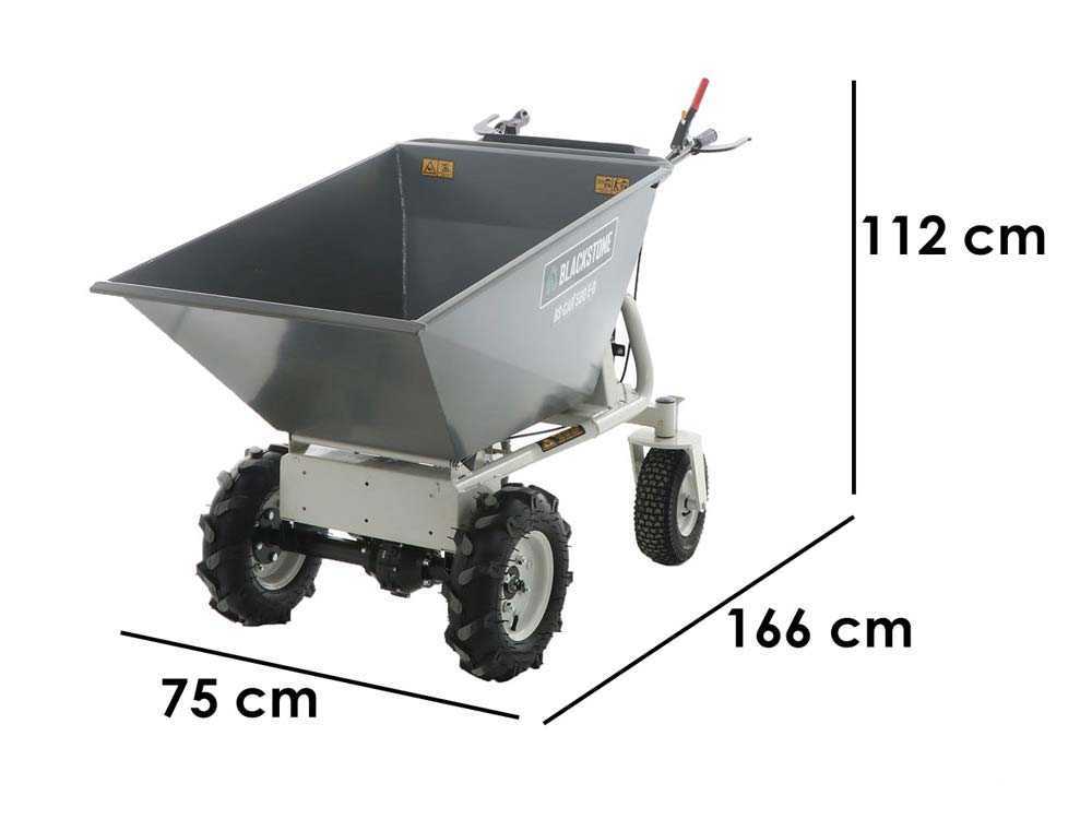 BlackStone BS-CAR 500 E-D - Akku-Schubkarre - Batterie 48V/25Ah