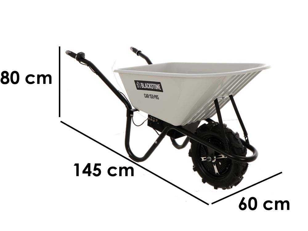 BlackStone CAR 150-P85 - Akku-Schubkarre - Akku 24V/12 Ah