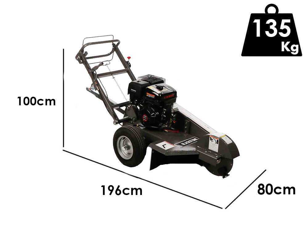 BlackStone SG 420 L ES PRO - Baumstumpffräse - Loncin-Motor 420ccm - Schneidegerät mit 8 Wolframkarbidhämmern