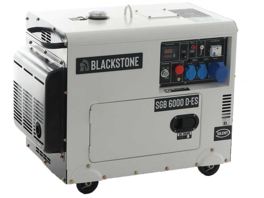 Blackstone SGB 6000 D-ES - Leiser Diesel-Stromerzeuger mit AVR-Regelung 5.3 kW - Dauerleistung 5 kW - 230V + ATS – Bild 3
