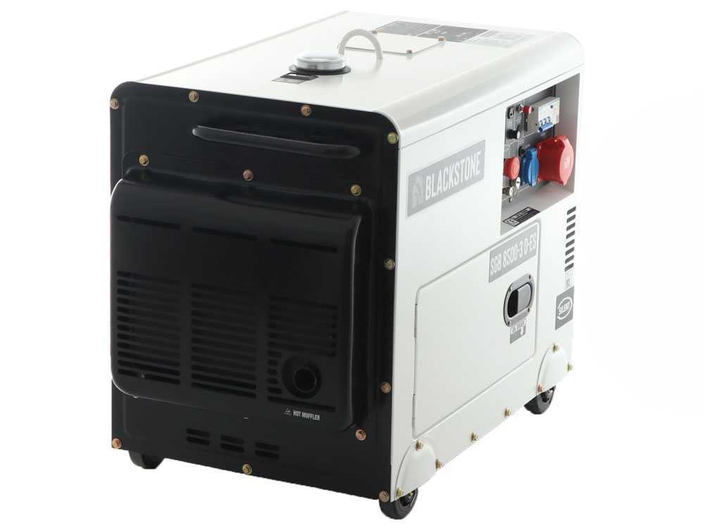 Blackstone SGB 8500-3 D-ES - Leiser Diesel-Stromerzeuger mit AVR-Regelung 6.3 kW - Dauerleistung 6 kW - 400V – Bild 3
