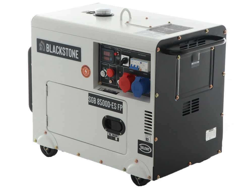 Blackstone SGB 8500 D-ES FP - Leiser Diesel-Stromerzeuger mit AVR-Regelung 6.3 kW - Dauerleistung 6 kW Full-Power – Bild 2