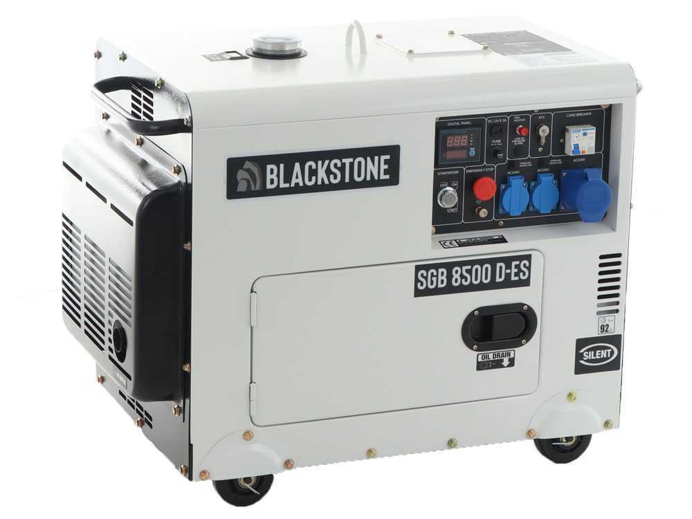 Blackstone SGB 8500 D-ES - Leiser Diesel-Stromerzeuger mit AVR-Regelung 6.3 kW - Dauerleistung 6 kW - 230V – Bild 3