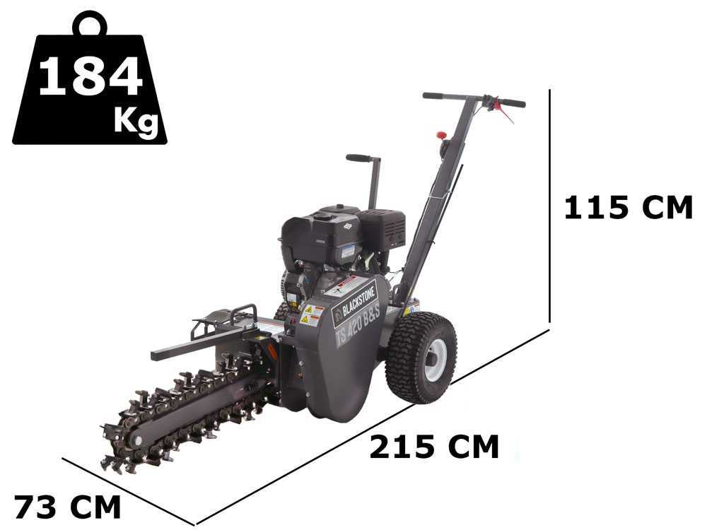 BlackStone TS 420 B&S - Grabenfräse - B&S XR2100