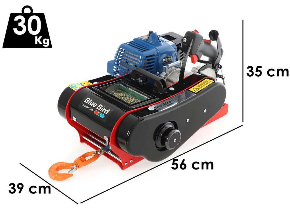 Blue Bird FW 1610 STK - Benzin Motorseilwinde - Kevlar-Seil