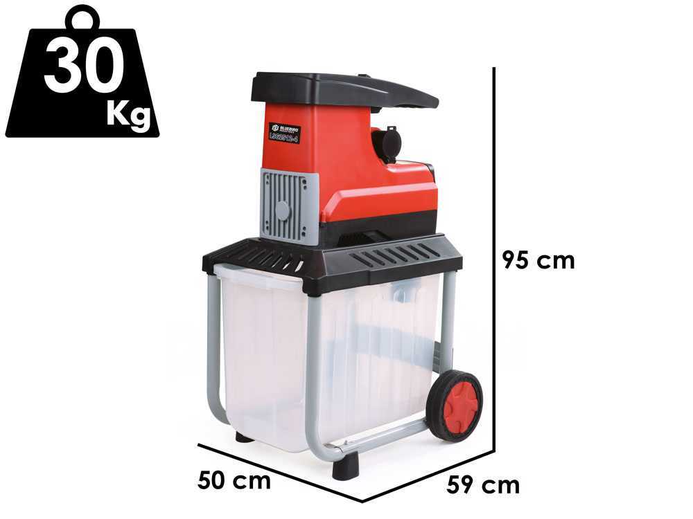 Blue Bird SH 2500 - Elektrischer Häcksler - Mit Fangkorb