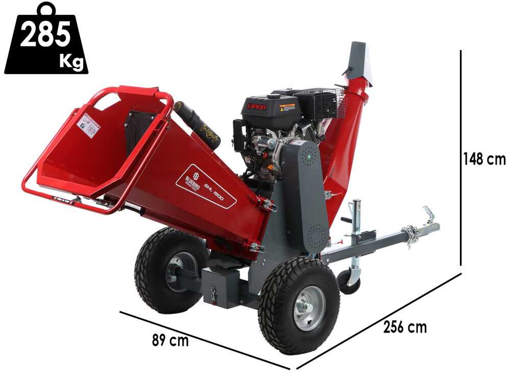 Blue Bird SHL 1500 - Benzin-Häcksler - Motor Loncin G420FD