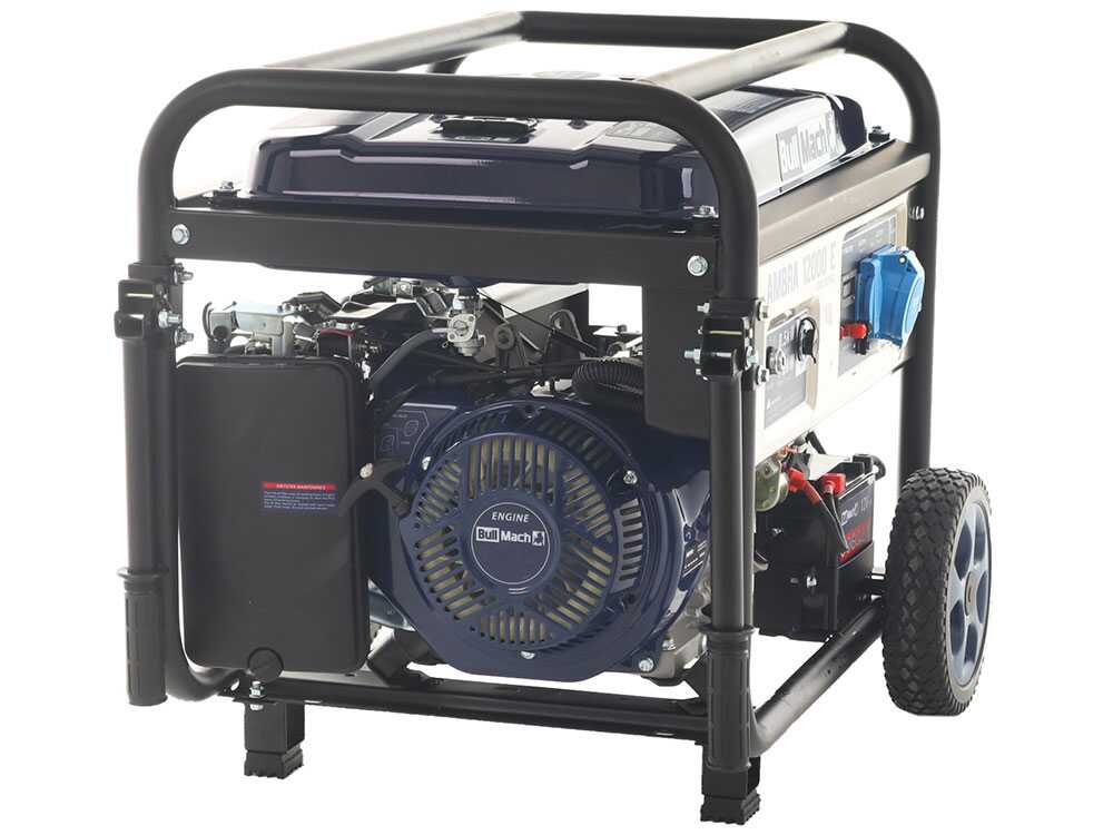 BullMach AMBRA 12000 E - Benzin-Stromerzeuger mit Rädern 8.5 kW - 230V + ATS – Bild 4