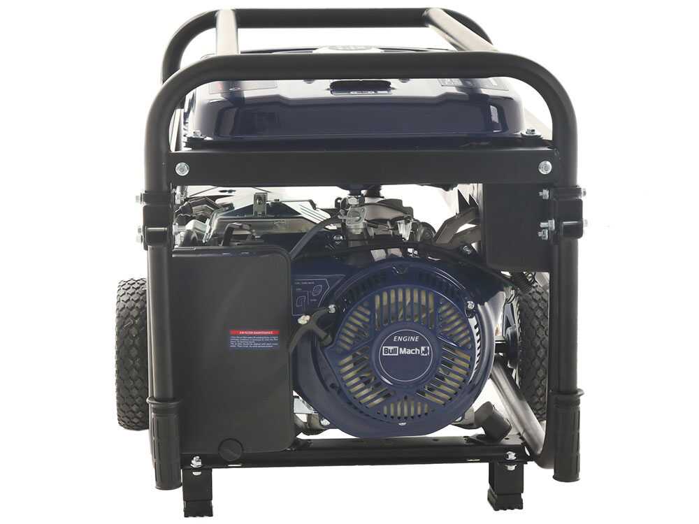 BullMach AMBRA 6500 - Benzin-Stromerzeuger auf Rädern mit AVR-Regelung 5.5 kW - Dauerleistung 5 kW - 230V – Bild 4