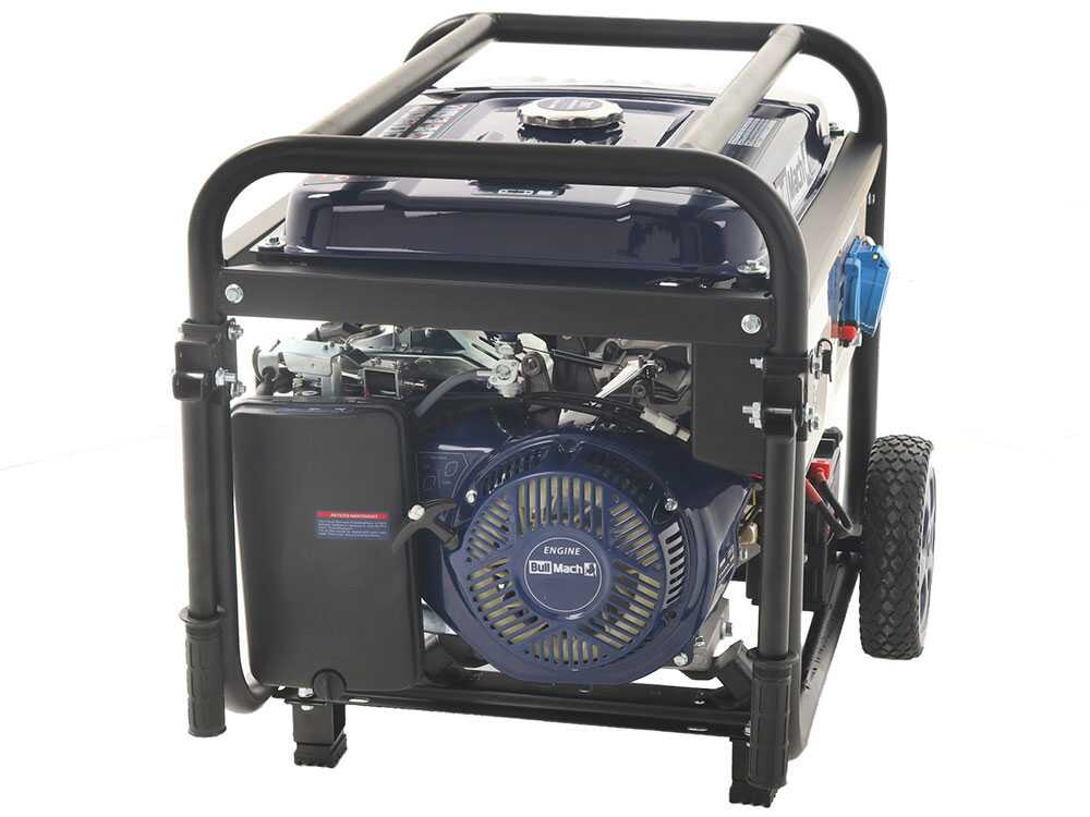 BullMach AMBRA 6500 E - Benzin Stromerzeuger auf Rädern mit AVR-Regelung 5.5 kW - Dauerleistung 5 kW - 230V – Bild 3