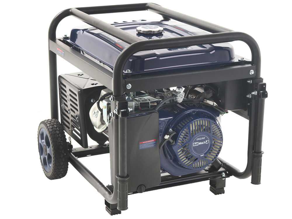 BullMach AMBRA 6500 E - Benzin Stromerzeuger auf Rädern mit AVR-Regelung 5.5 kW - Dauerleistung 5 kW - 230V – Bild 4