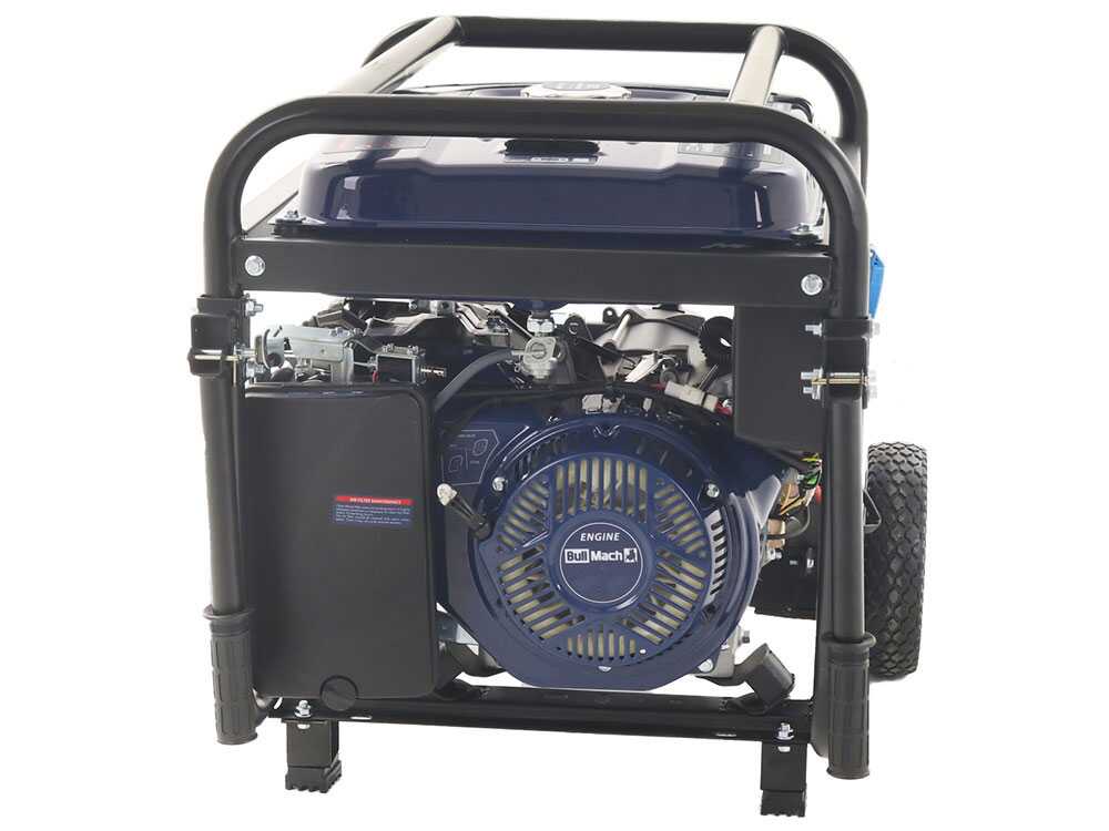 BullMach AMBRA 9500 E - Benzin-Stromerzeuger auf Rädern mit AVR-Regelung - 7.5 kW - Dauerleistung 7 kW - 230V + ATS – Bild 4