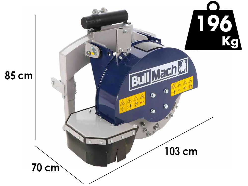 BullMach ARES 61 - Baumstumpffräse  für den Traktoranbau