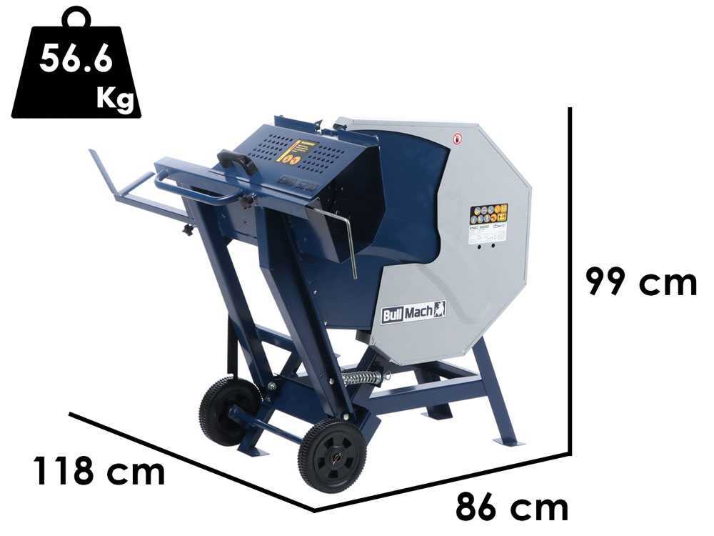 BullMach ENIO 5200 - Wippsäge-Kreissäge - Kreissäge mit Gestell - 230V