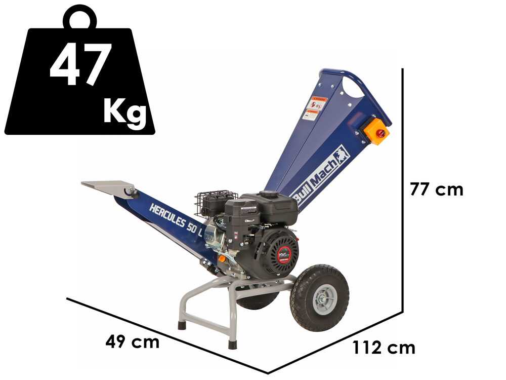 BullMach Hercules 50 L - Benzin-Häcksler  - Motor Loncin H200 196ccm