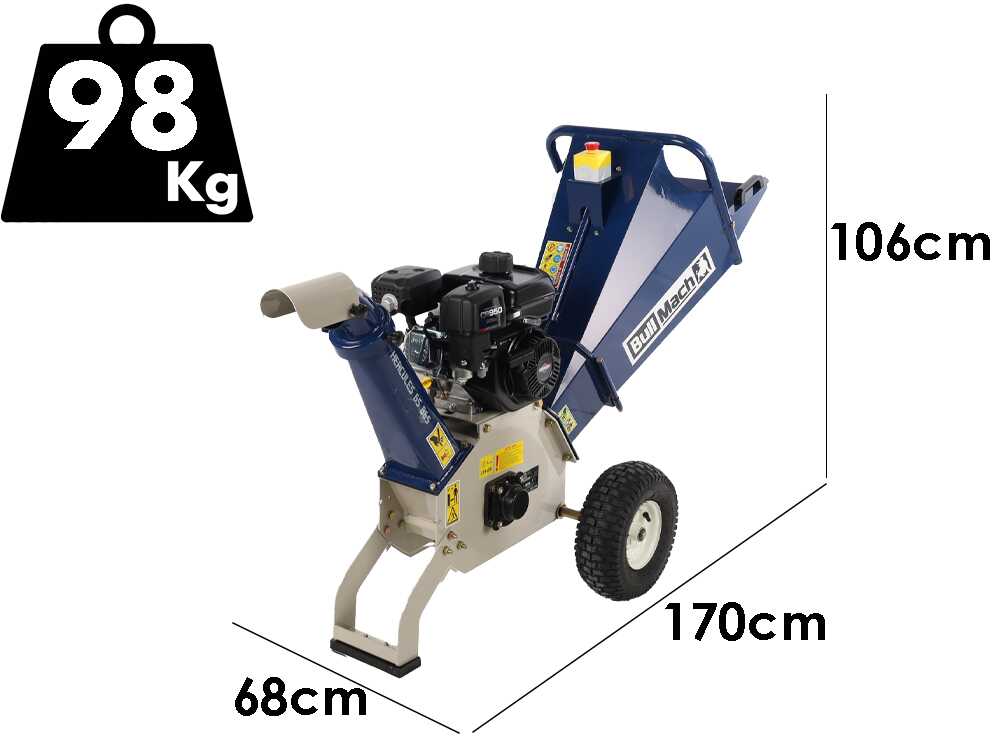 BullMach Hercules 65 B&S - Benzin Häcksler  - Motor B&S CR950