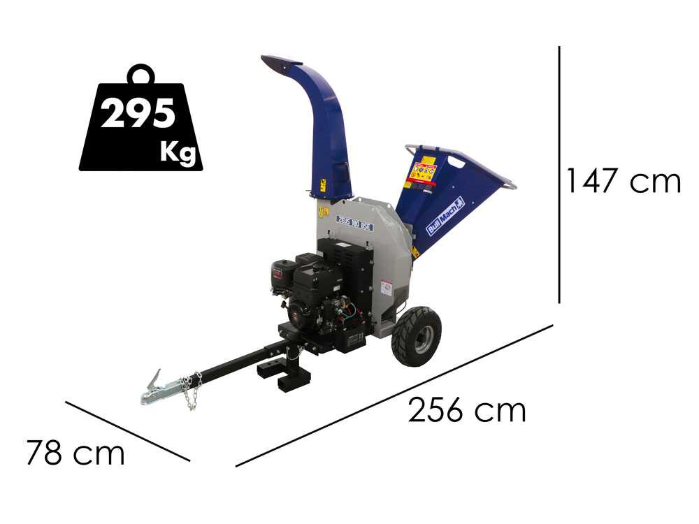 BullMach ZEUS 180 BSE  - Häcksler mit Anhängerkupplung - Briggs & Stratton 420 cm³ mit Elektrostarter
