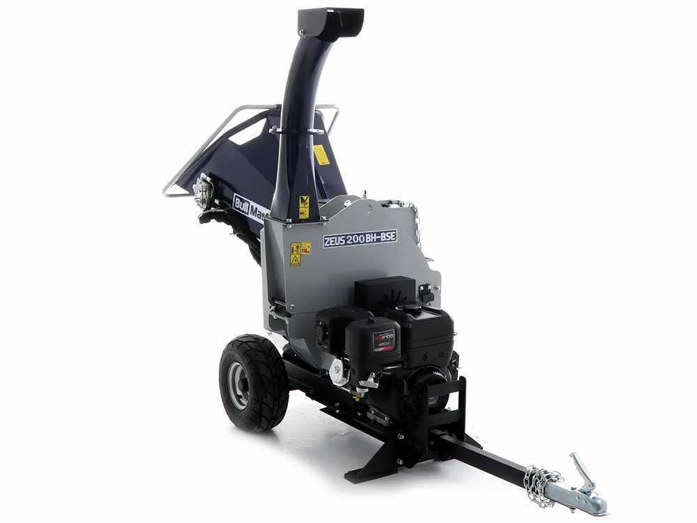 BullMach ZEUS 200 BH-BSE - Benzin Häcksler mit Anhängerkupplung - B&S XR2100 mit E-Starter – Bild 3