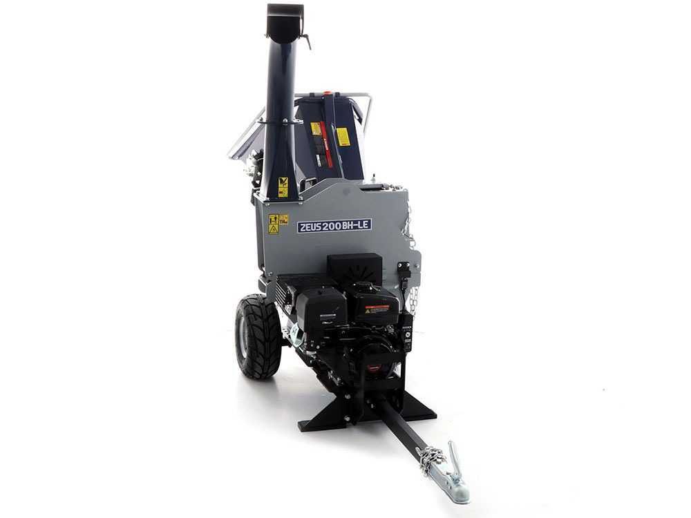 BullMach ZEUS 200 BH-LE Benzin Häcksler mit Anhängerkupplung - Loncin 420ccm E-Starter – Bild 3