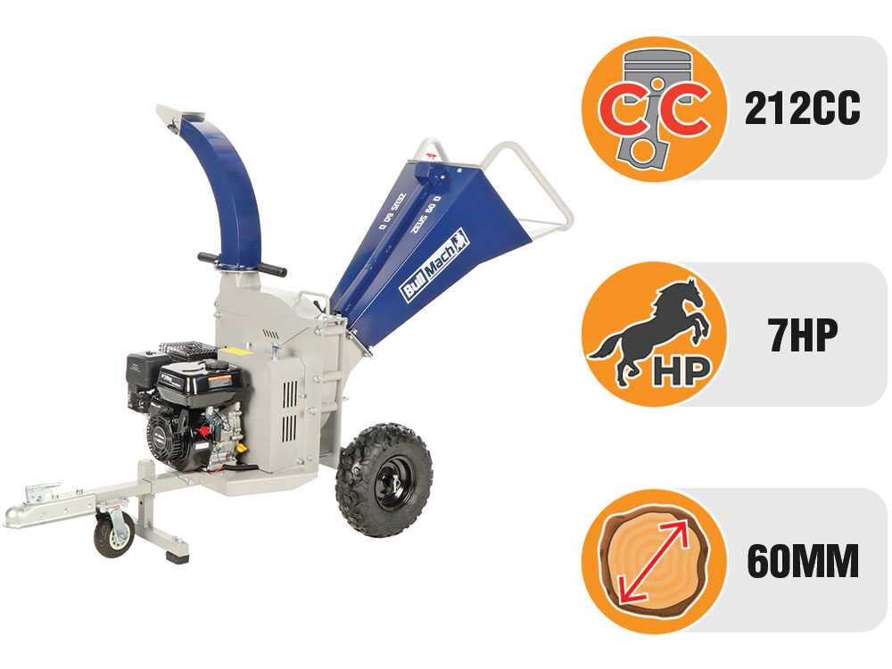 BullMach ZEUS 60 D - Häcksler mit Verbrennungsmotor - Motor Ducar DH212 – Bild 2