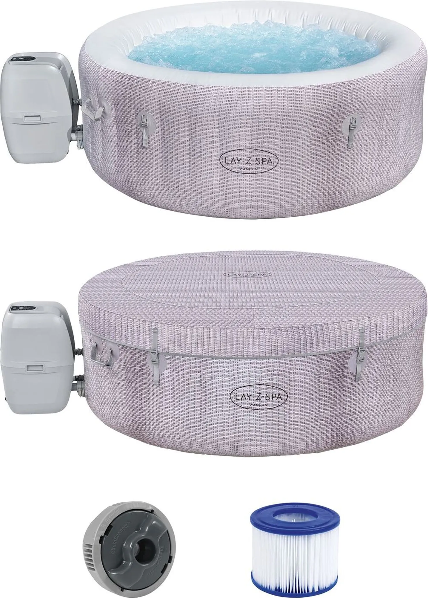 Bestway® LAY-Z-SPA® Whirlpool Cancun AirJet™ 180 x 66 cm, rund – Bild 3