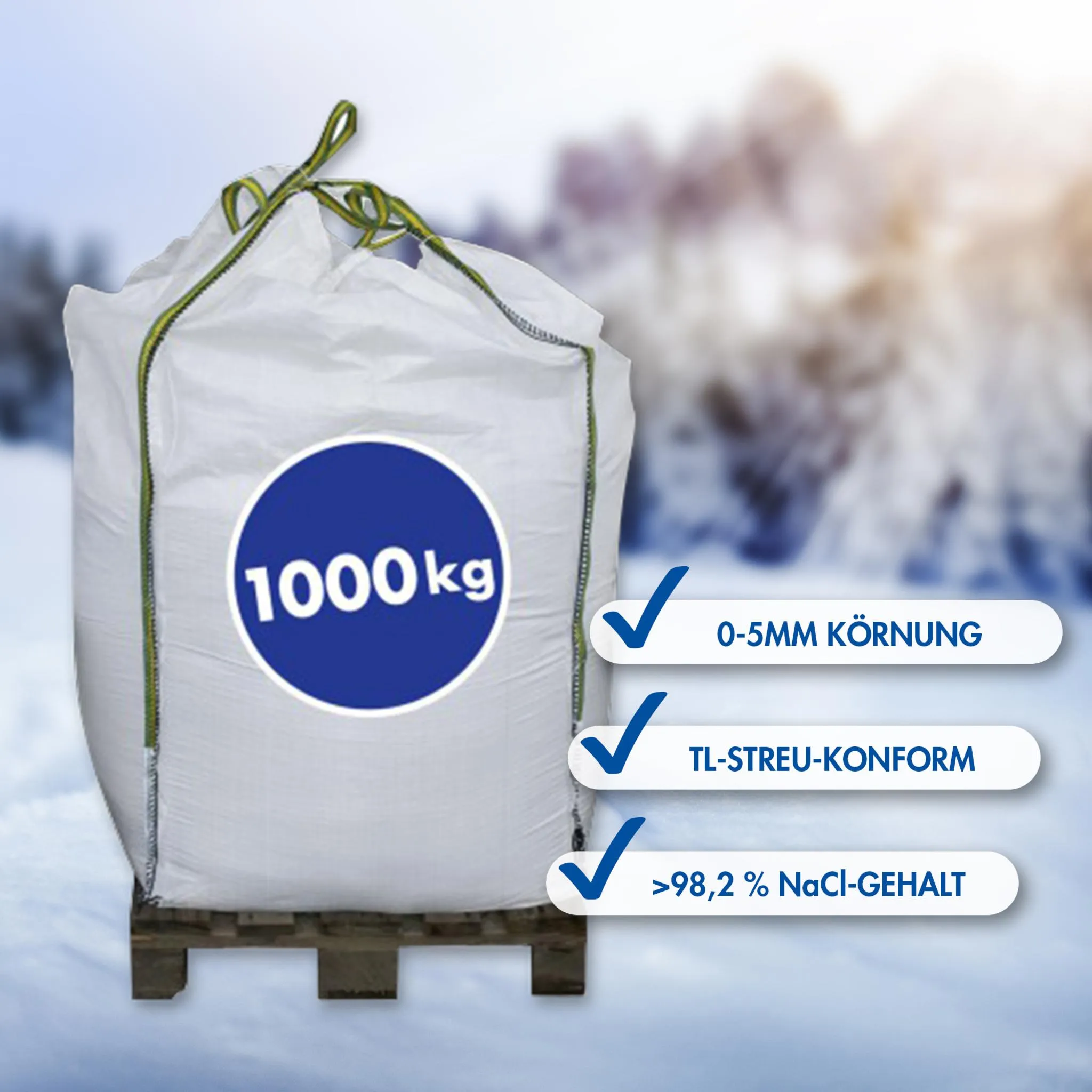 Streusalz Big Bag 1000 kg Hamann Premium – Bild 2