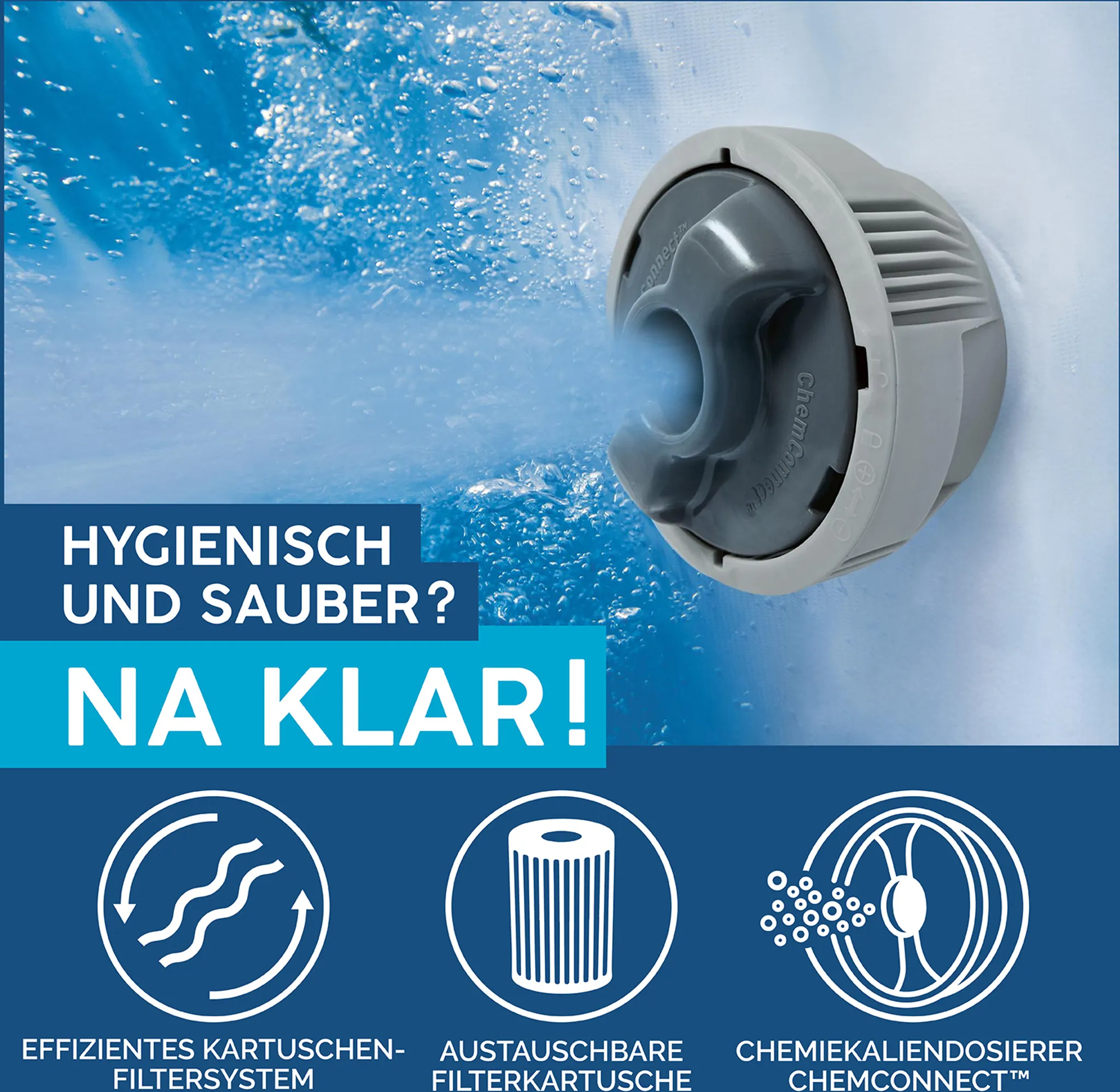 Bestway LAY-Z-SPA® Whirlpool Vancouver AirJet Plus™, rund, 155x60cm, 60027 – Bild 7