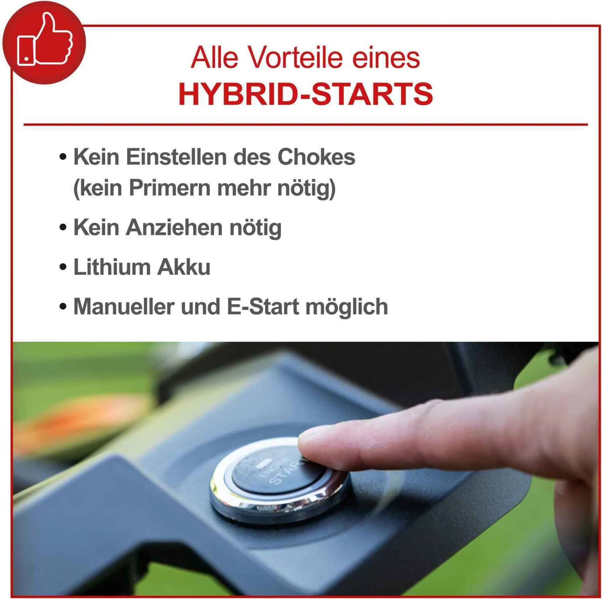Scheppach MS225-56E Benzin Rasenmäher - E-Start | 6PS | 56cm Schnittbreite | Radantrieb | 65L Fangkorb | inkl. Motoröl + 2Ah Akku + 2,4A Ladegerät – Bild 6