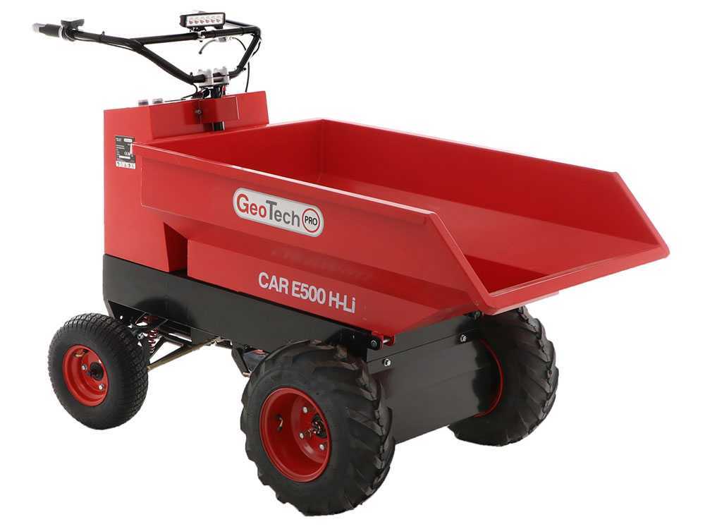 Car GeotechPro E500 H-Li - Akku Schubkarre Mini-Dumper - Mulde 500kg – Bild 3