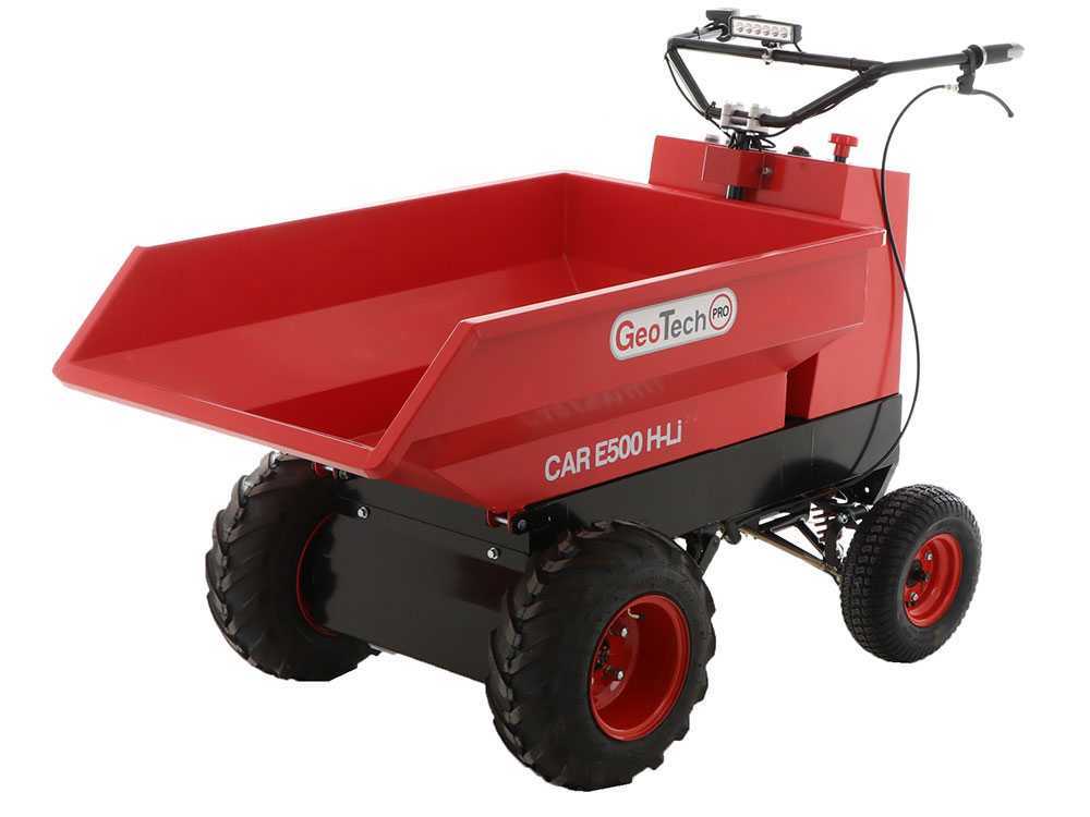 Car GeotechPro E500 H-Li - Akku Schubkarre Mini-Dumper - Mulde 500kg – Bild 2