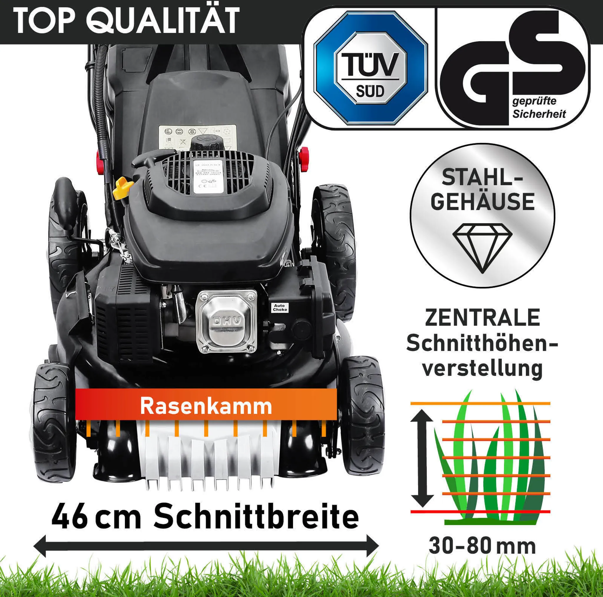BRAST Benzin Rasenmäher 18170 ESTART – Bild 5