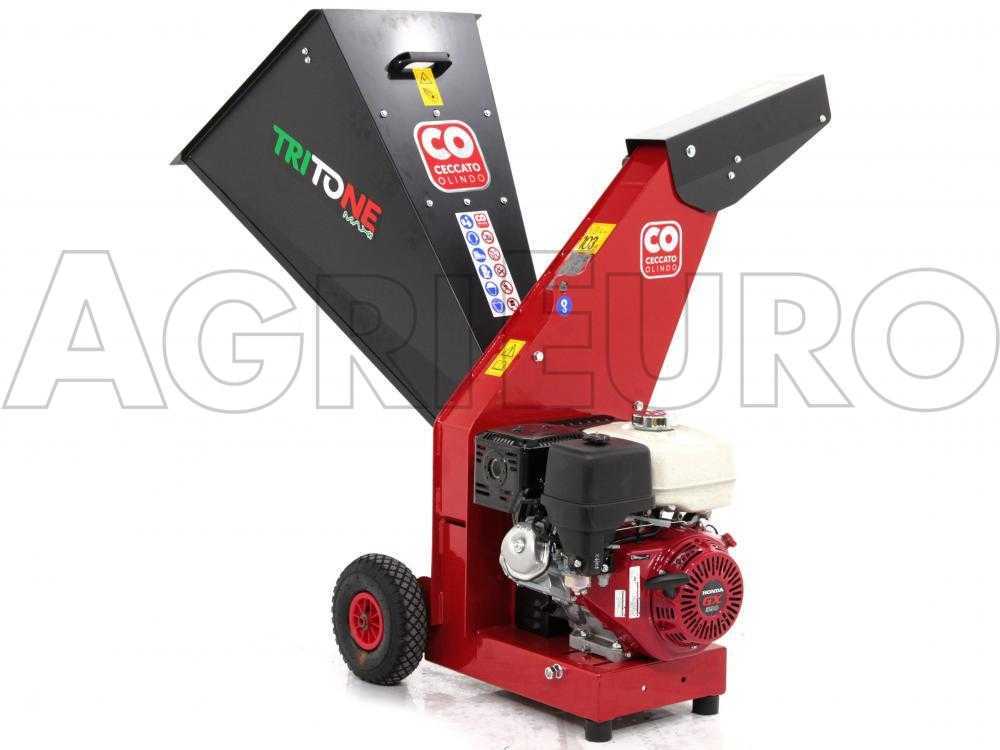 Ceccato Tritone Maxi - Benzin Häcksler - mit Honda-Motor GX 390
