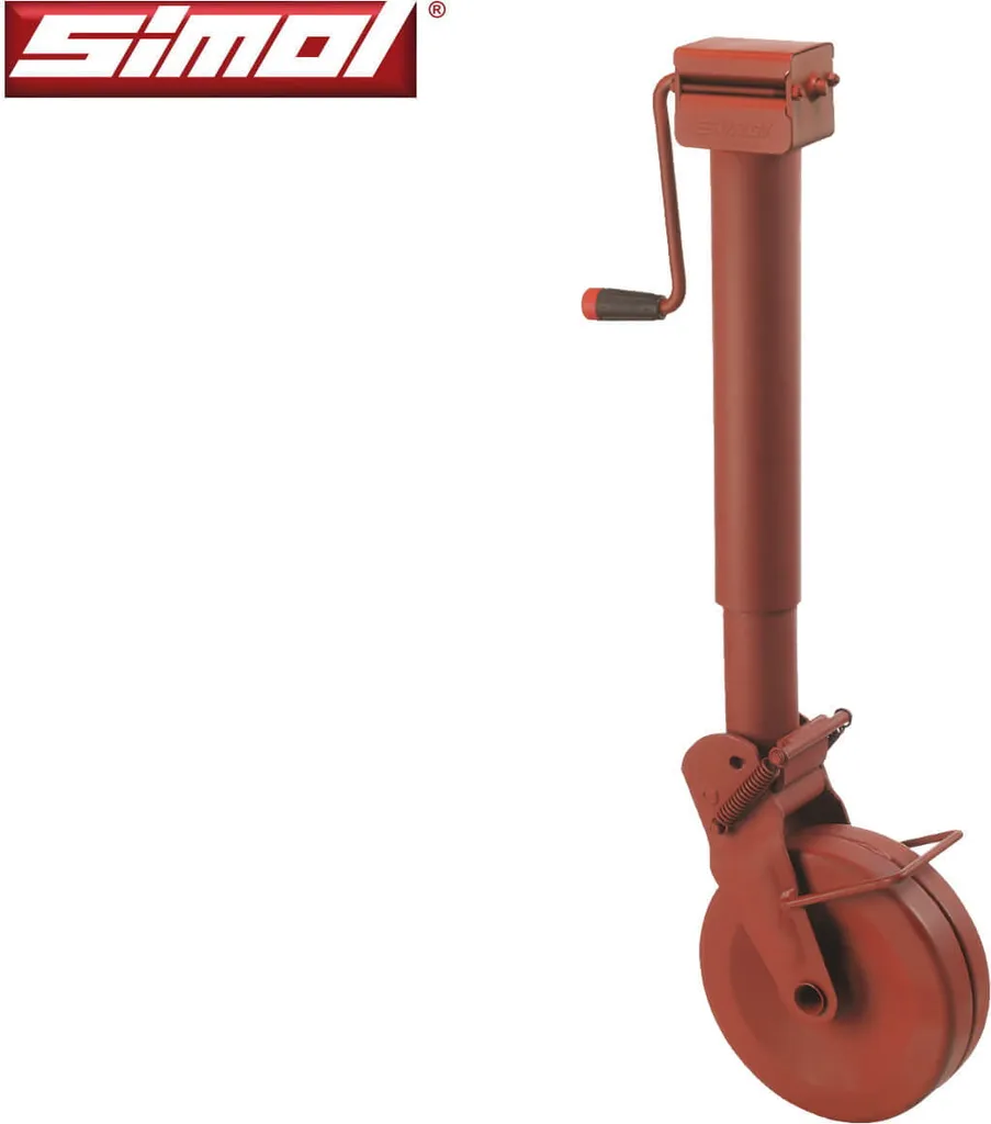 Simol Stützrad 2.000 kg halbautomatisch mit Federverriegelung