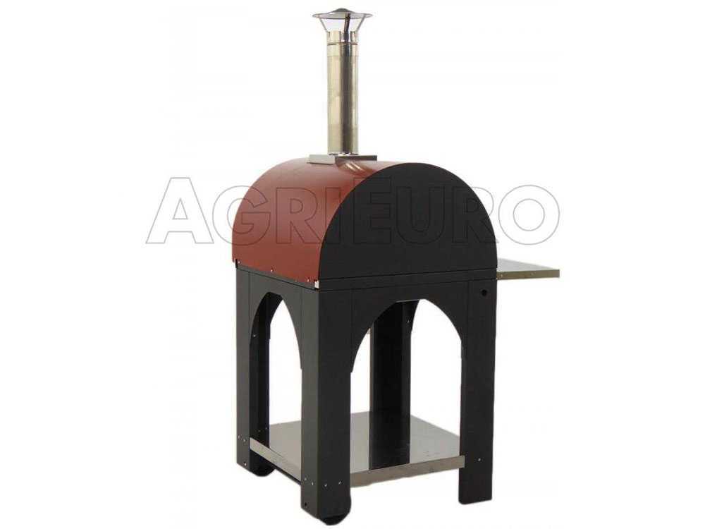 Cibus Red Holzbackofen für den Außenbereich - Backkapazität 2 Pizzas – Bild 3