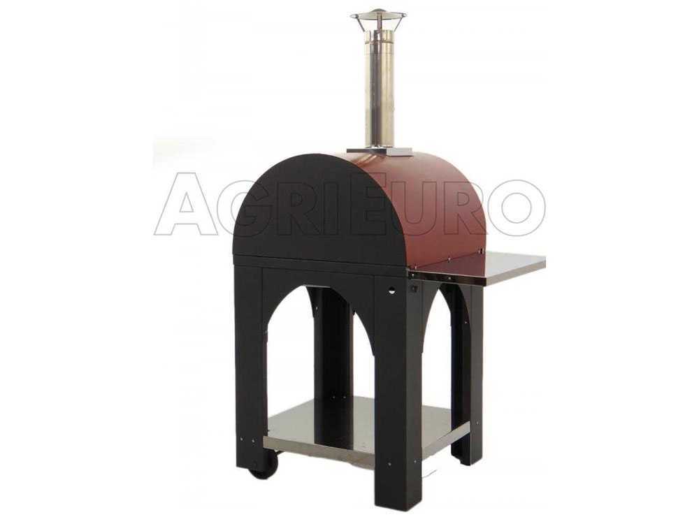 Cibus Red Holzbackofen für den Außenbereich - Backkapazität 2 Pizzas – Bild 4