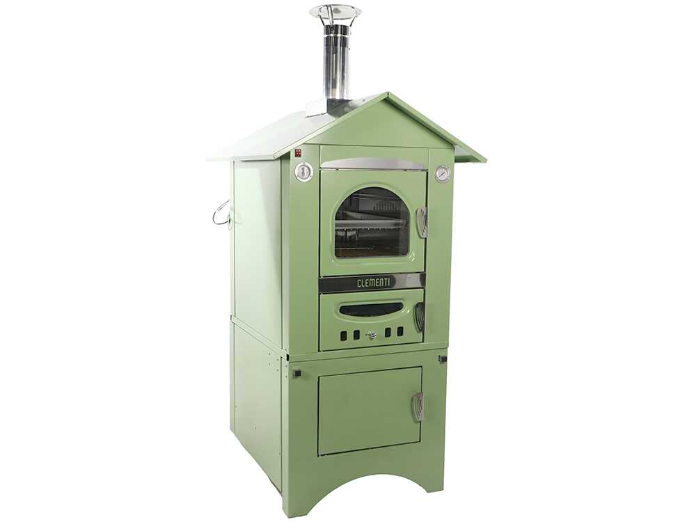 Clementi Smart - Holzbackofen für den Außenbereich - 80 x 45 cm - Grün – Bild 4