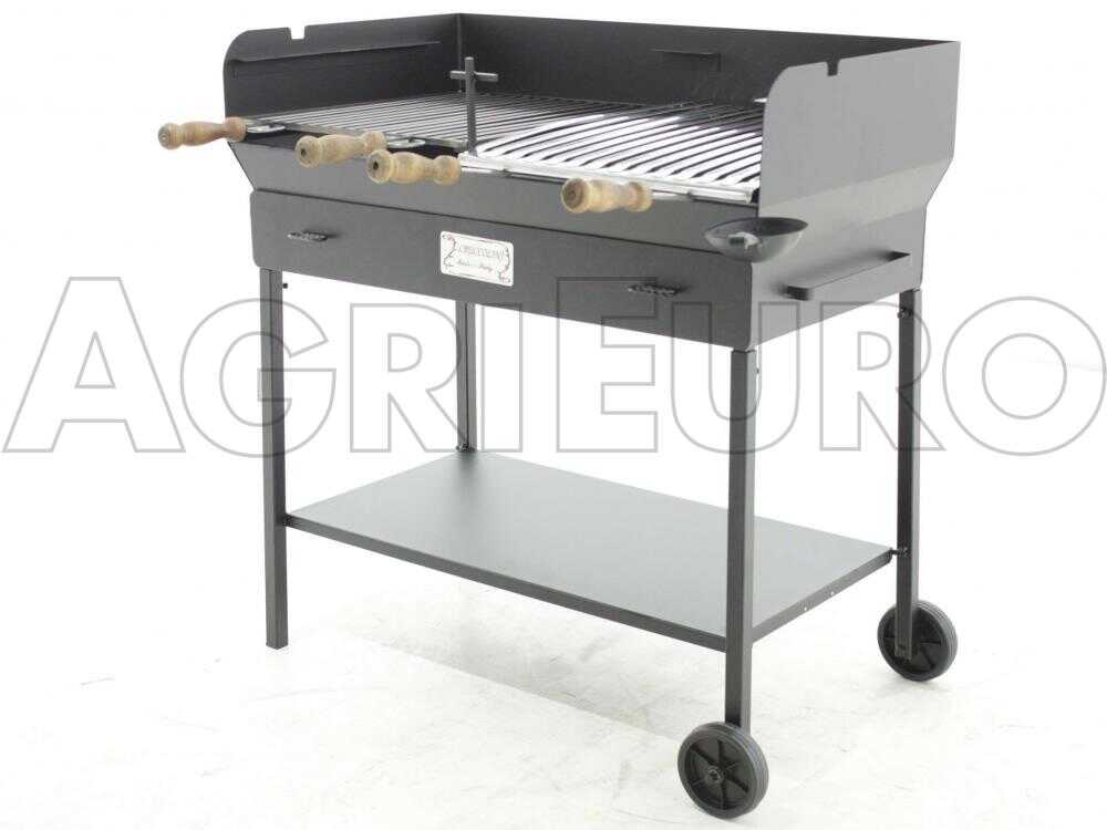 Cruccolini Party - Holzkohlegrill mit Doppelgrillrost - aus schwerem Stahl – Bild 4