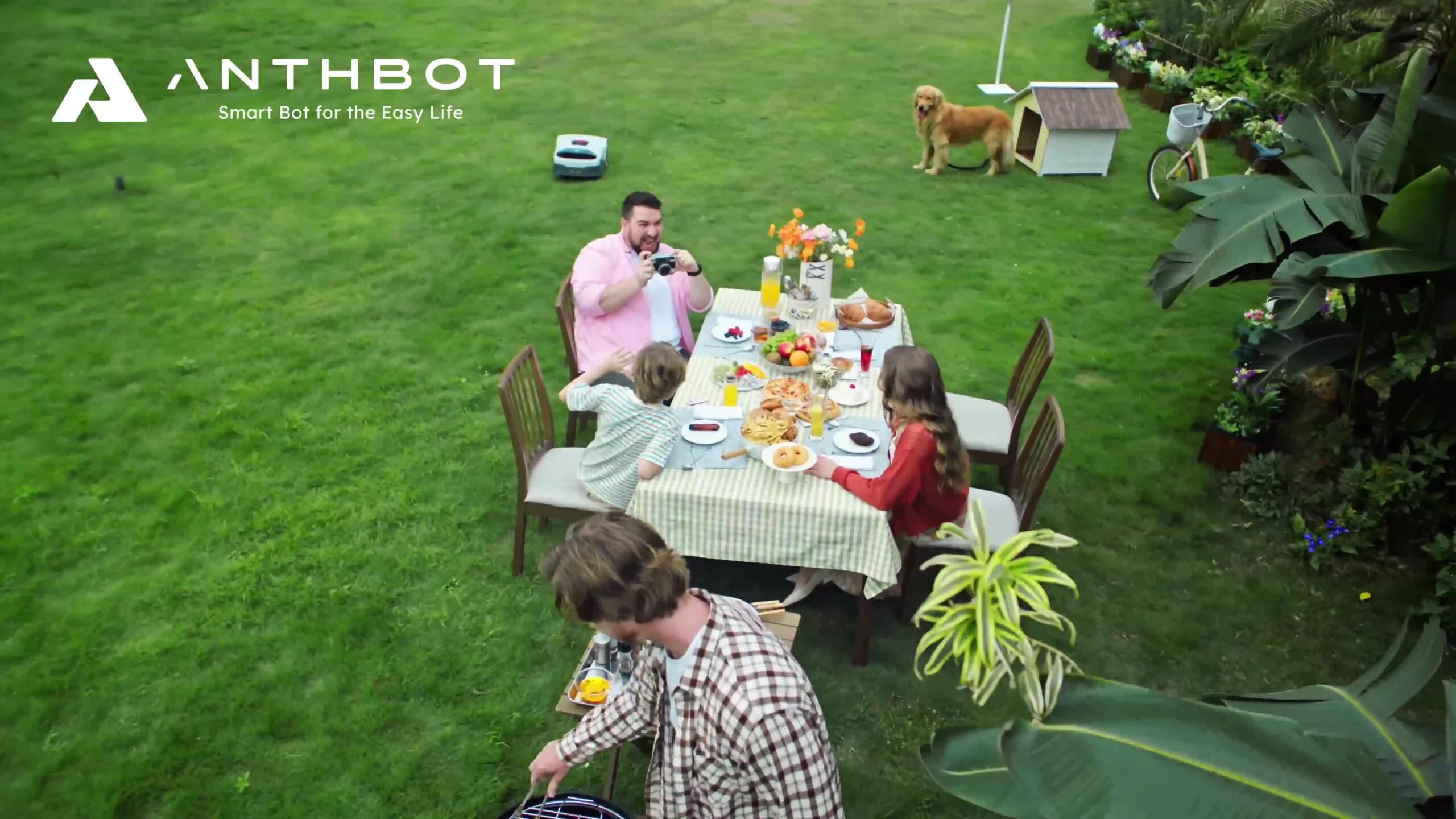 ANTHBOT Genie 600 RTK Mähroboter + 15 Messer – für 900m² ohne Draht – Quad-Vision KI, Kantenmähen, Mulchfunktion, 58dB – Bild 7